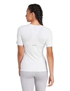 Camiseta Adidas  Techfit Training Mujer Blanca