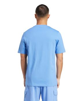 Camiseta Adidas Essentials Small Logo Hombre Azul