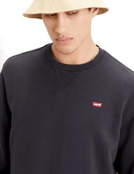 Sudadera Levis Red Tab Mainline Hombre Negro