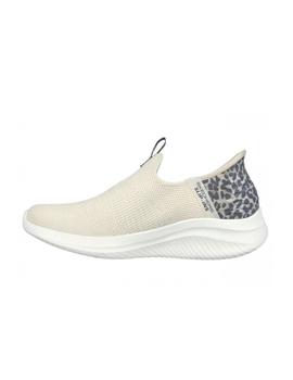 Zapatillas Skechers Slip-Ins Ultra Flex 3.0 Mujer Beige