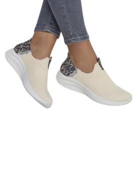 Zapatillas Skechers Slip-Ins Ultra Flex 3.0 Mujer Beige