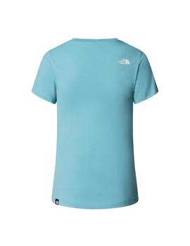Camiseta The North Face Simple Dome Slim Mujer Celeste