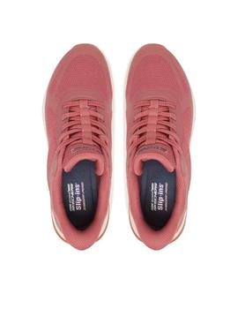 Zapatillas Skechers Bobs Squad Staple Look Mujer Rosa