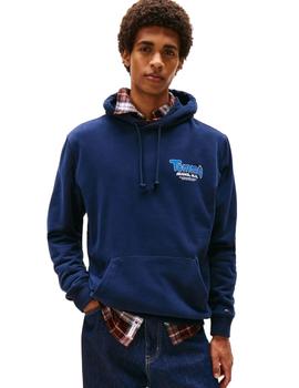 Sudadera Tommy Regular Font Play Hombre Marino