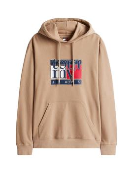 Sudadera Tommy Regular Flag Taupe Homber Beige