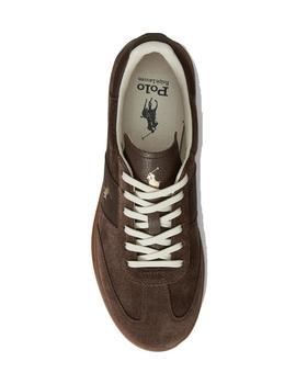 Zapatillas Polo Heritage Low Top Lace Hombre Marrón