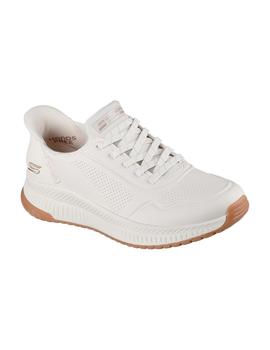 Zapatillas Skechers Bobs Squad 4 Mujer Blanco