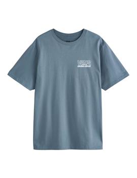 Camiseta Vans Shop Front Stormy Niño Azul