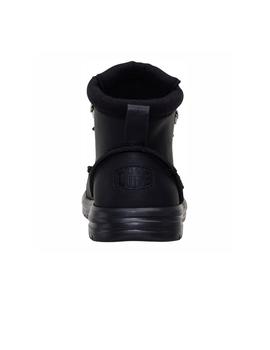 Botín Hey Dude Bradley Classic Tumbled Hombre Negro