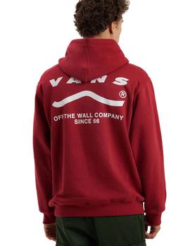 Sudadera Vans Determined Hombre Roja
