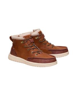 Botín Hey Dude Bradley Classic Tumbled Hombre Marrón