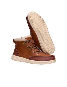 Botín Hey Dude Bradley Classic Tumbled Hombre Marrón