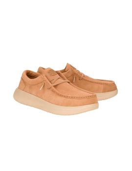 Zapatillas Hey Dude Wally Comf Suede Tobacco Hombre Marrón