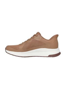 Zapatillas Skechers Slip ins Bobs Sport Squad4 Hombre Marrón