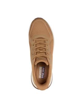 Zapatillas Skechers Slip ins Bobs Sport Squad4 Hombre Marrón