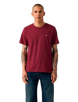 Camiseta Levis Red Original Hombre Granate