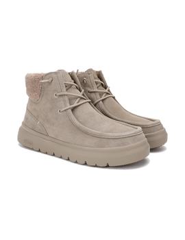 Bota Pitas Berna Mujer Beige