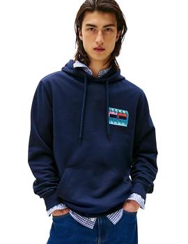 Sudadera Tommy Logo Gráfico Hombre Azul