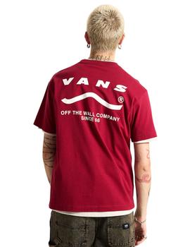 Camiseta Vans Determined Bordeaux Hombre Rojo