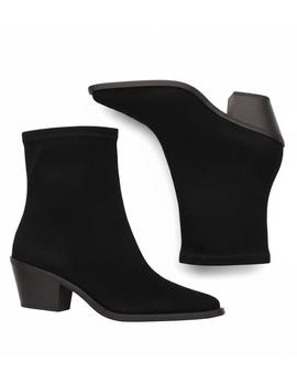 Botín Mustang Mujer Negro