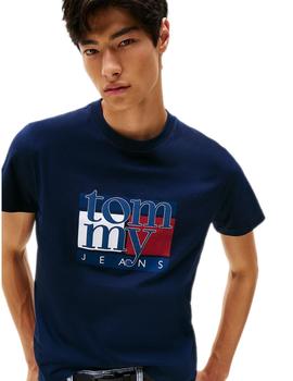 Camiseta Tommy Hilfiger Slim Hombre Marino