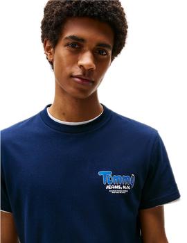 Camiseta Tommy Hilfiger Slim Font Play Hombre Marino