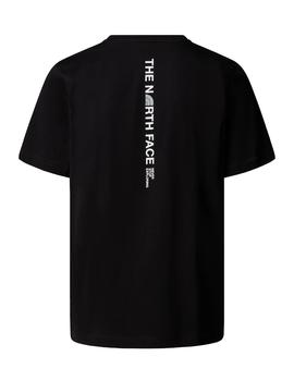 Camiseta North Face Logo Vertical Hombre Negro