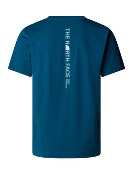 Camiseta The North Face Logo Vertical Hombre Azul