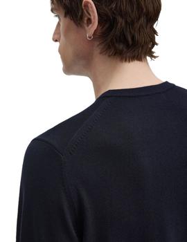 Sudadera Fred Perry Cuello Redondo Clásico Unisex Navy