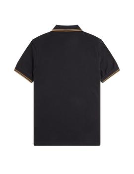 Polo Fred Perry Twin Tipped Hombre Negro