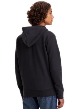 Chaqueta con capucha Levis Original Hombre Negro