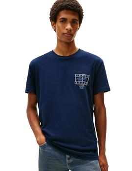 Camiseta Tommy Hilfiger Sing Spray Hombre Marino