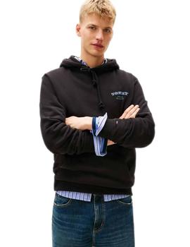 Sudadera Tommy Hilfiger Regular Dollar Hombre Negra