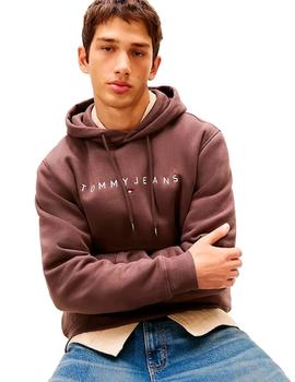Sudadera Tommy Hilfiger Regular Hombre Granate
