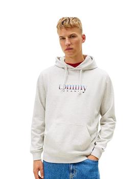 Sudadera Tommy Hilfiger Regular Entry Hombre Gris