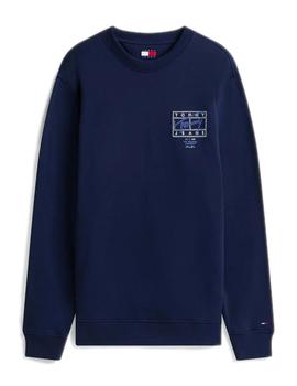 Sudadera Tommy Hilfiger Regular Entry Hombre Azul