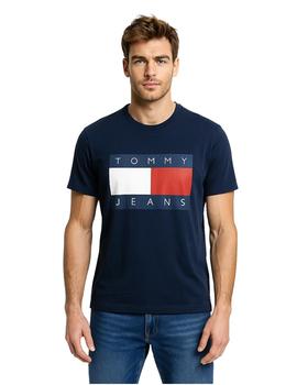 Camiseta Tommy Hilfiger Big Flag Hombre Marino