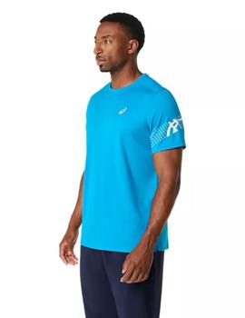 Camiseta Asics Icon SS Top Hombre Azul