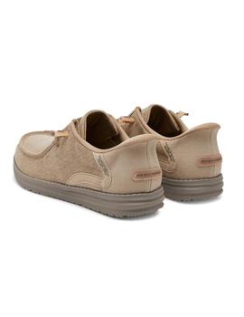 Zapatillas Skechers Sleps-Ins Melson Hombre Beige