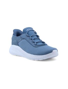 Zapatillas Skechers Bobs Squad Mujer Azul