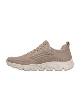 Zapatillas Skechers Bobs Sport B Lite Mujer Beige