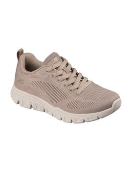 Zapatillas Skechers Bobs Sport B Lite Mujer Beige
